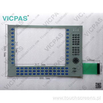 6180P-15BPXPDC Membrane Keyboard Keypad for Allen-Bradley